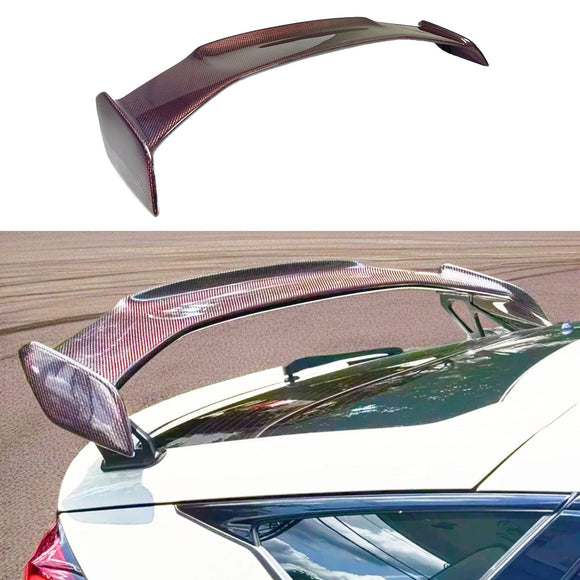 2024 Honda Civic Type R FL5 Red Carbon Fiber Rear Spoiler Wing by SuperAutoUSA
