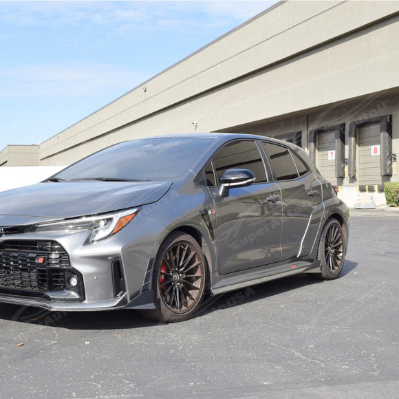 2024 Toyota Corolla GR Real Carbon Fiber Side Skirt Extensions Body Kit
