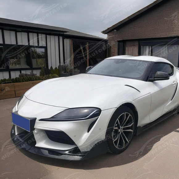 SuperAutoUSA high-quality carbon fiber front splitter for 2024 Toyota GR Supra 2.0