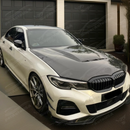 SuperAutoUSA precision-fit carbon fiber front vented hood for 2025 BMW 330i M440i G20