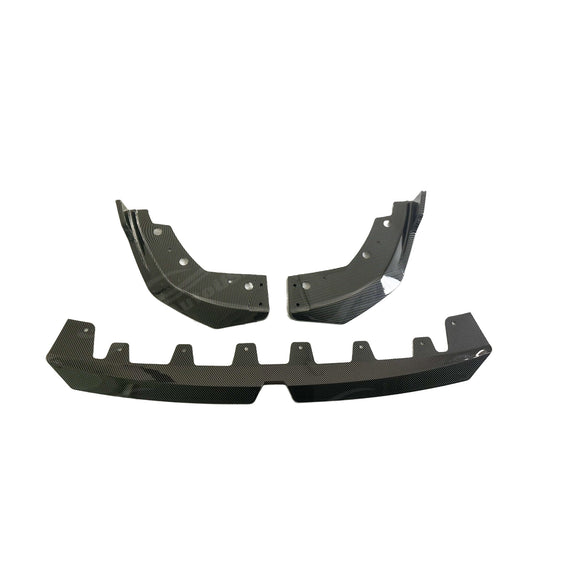 Carbon Fiber Print Front Bumper Lip for Enhanced Styling on BMW 3 Series G20 by SuperAutoUSA
