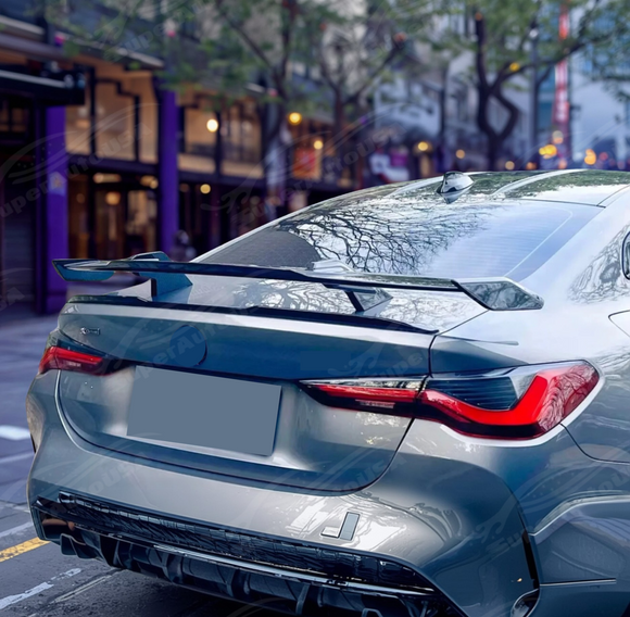 M Performance style rear wing spoiler for 2023 BMW 430i – Carbon Fiber

