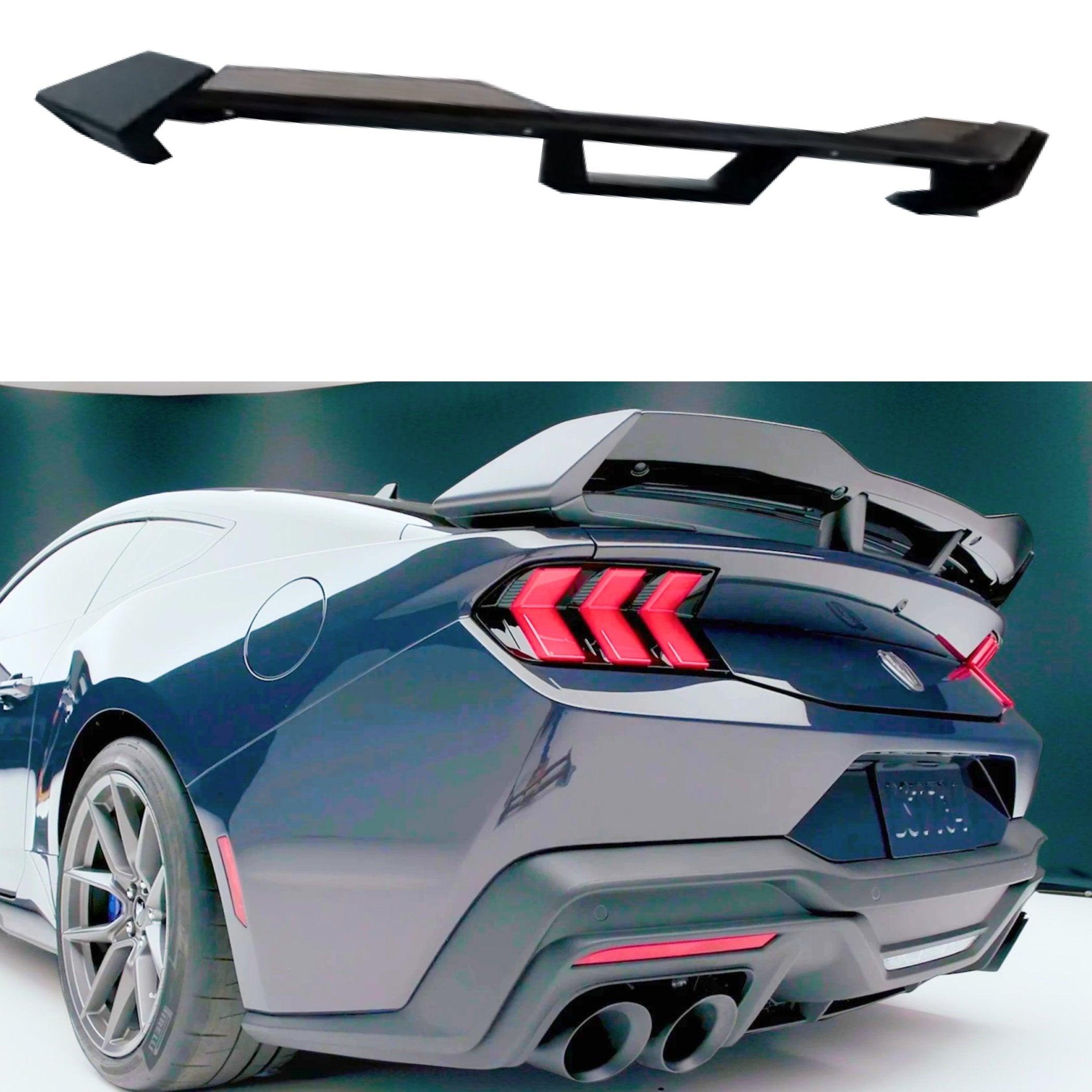 Gloss Black Rear Spoiler W/ Gurney Flap Fit 2024-2025 Up Ford Mustang ...
