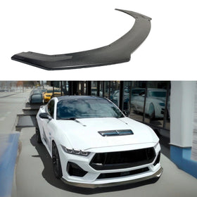 2025 Ford Mustang Real Carbon Fiber Front Lip by SuperAutoUSA
