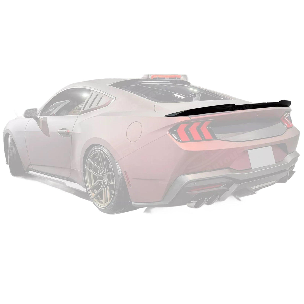 Stock S650 Rear Fits 2024-2025 Ford Mustang S650 Rear Trunk Lip Spoiler Wing Decklid S ...