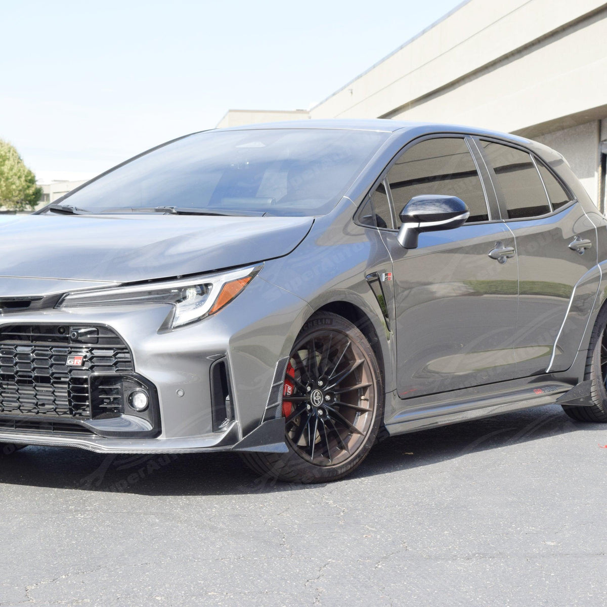 Front Corner Splitter Fits 2022-2025 Toyota GR Corolla Real Carbon Fib ...