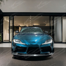 SuperAutoUSA precision-engineered carbon fiber bumper lip for 2025 Toyota GR Supra 3.0 Premium