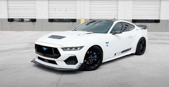 For 2024-2025 Ford Mustang PU Front Bumper Splitter Spoiler Lip 1pc