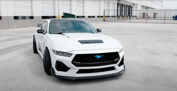 For 2024-2025 Ford Mustang PU Front Bumper Splitter Spoiler Lip 1pc