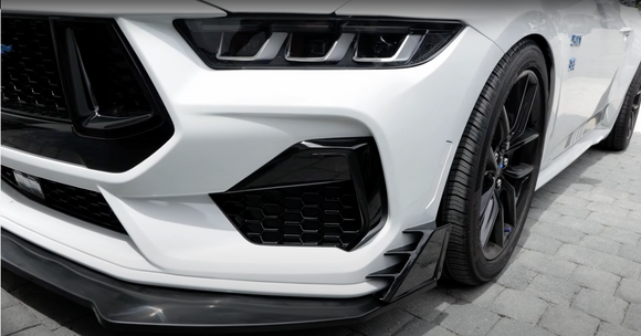 For 2024-2025 Ford Mustang PU Front Bumper Splitter Spoiler Lip 1pc