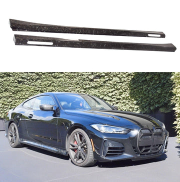 2022 BMW 4 Series G23 430i Forged Carbon Fiber Side Under Spoiler by SuperAutoUSA
