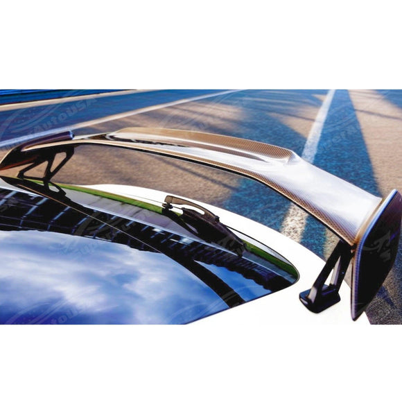 Red Carbon Fiber Rear Trunk Wing Spoiler for 2023 Honda Civic Type R FL5 by SuperAutoUSA
