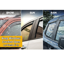 SuperAutoUSA sun wind vent deflectors for 2022 Nissan Pathfinder Platinum