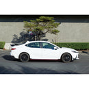 Performance Side Skirt Bottom Extension Gloss Black with Red Trim for 2027 Toyota Camry

