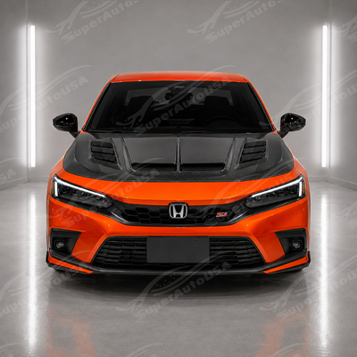 2023-2026 Honda Civic / Si - Carbon Fiber VRS Style Vented Hood