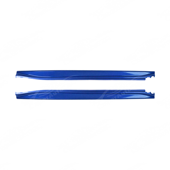 2022-2026 Subaru WRX VB - Painted Rocker Molding Replacement Side Skirts - World Rally Blue - K7X