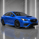 2022-2026 Subaru WRX VB - Painted Rocker Molding Replacement Side Skirts - World Rally Blue - K7X-8