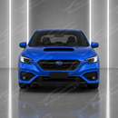2022-2026 Subaru WRX VB - Painted Rocker Molding Replacement Side Skirts - World Rally Blue - K7X-9