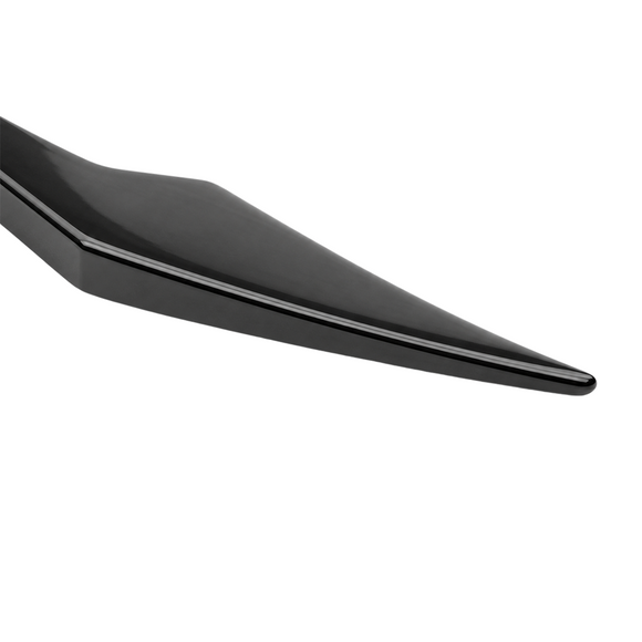 Track-level perspective showing the multi-tier front canard layout on the F74 lower bumper air ducts