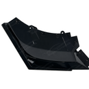 Ground-level shot highlighting the aggressive center air channel and winglets of the SuperAutoUSA VTEN splitter