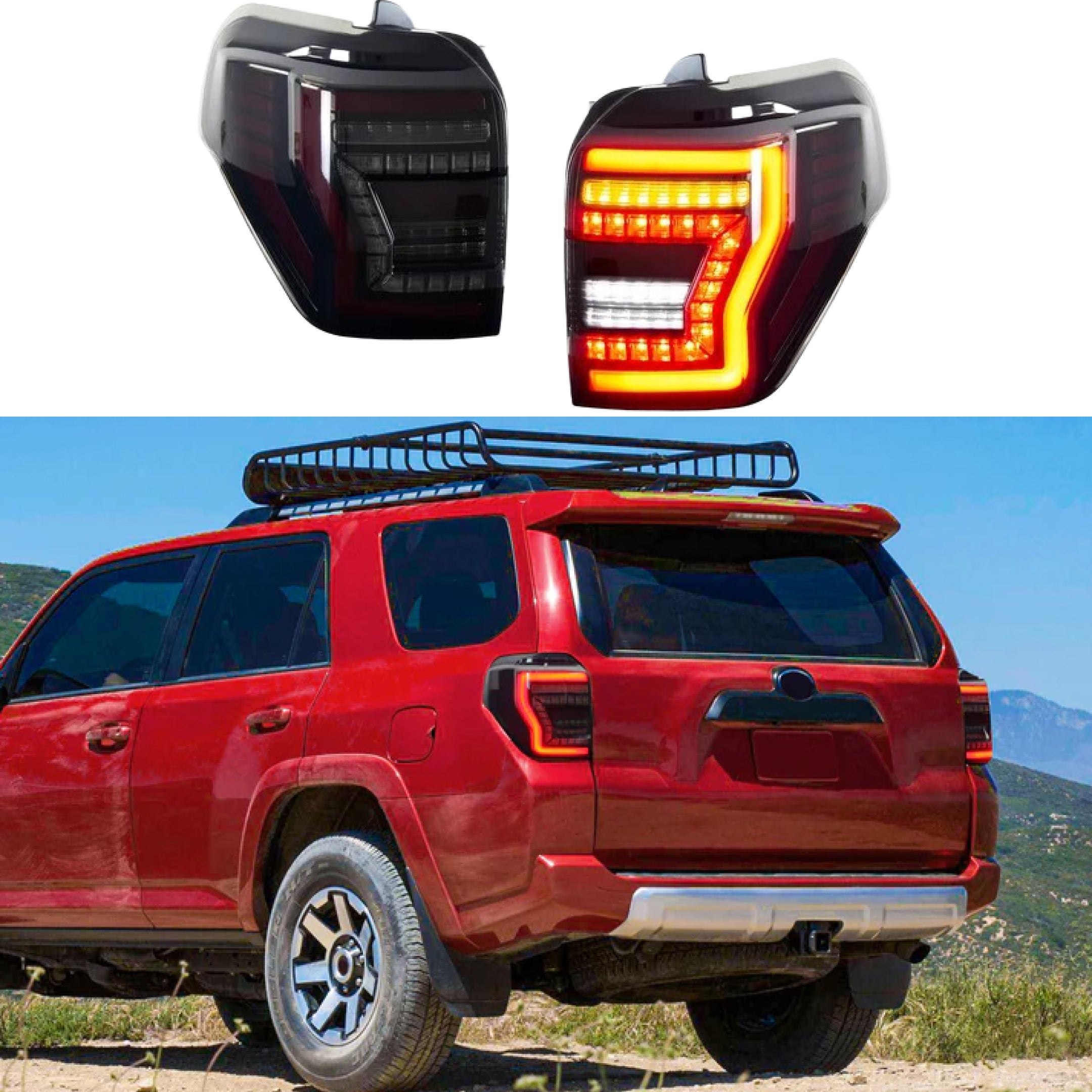 Fits Toyota 4Runner 2014-2024 Full LED Tail Lights Sequential Assembly-1