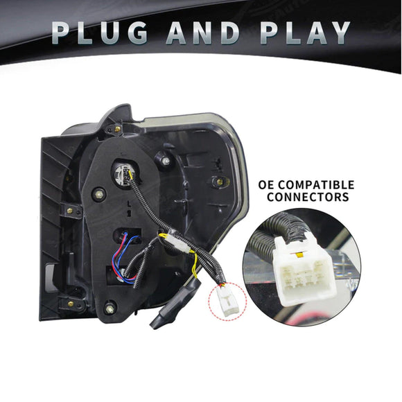 Se adapta a Toyota 4Runner 2014-2024 Conjunto secuencial de luces traseras LED completas 