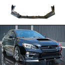 PU Front Splitter Spoiler Lip Black Fits Subaru WRX STI (2015-2021)-1