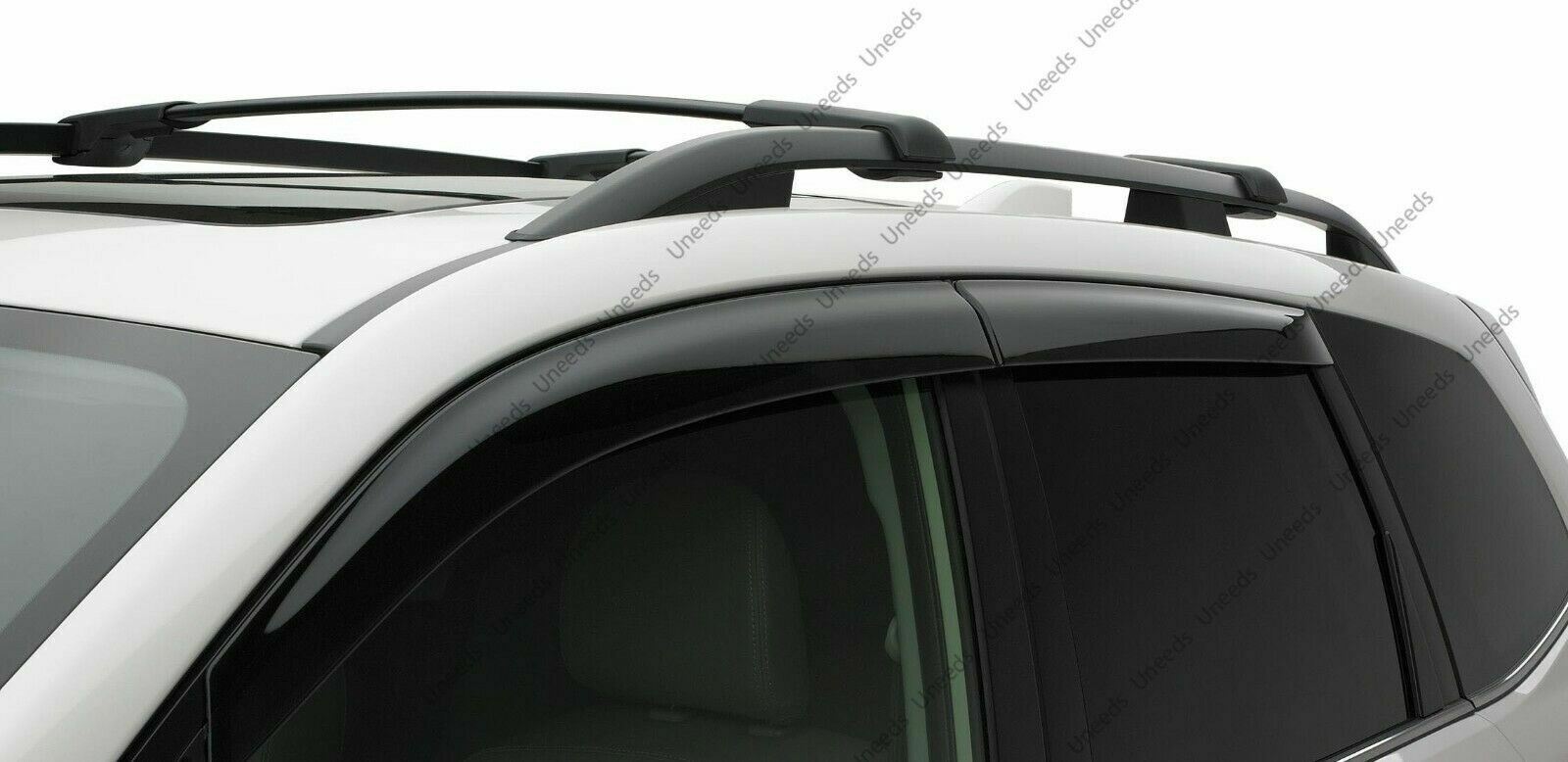 Fits Nissan Pathfinder 2013-2021 Window Visors Vent Rain Guards Shade Deflectors - 0