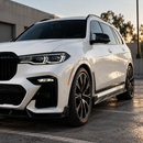 For 2019-2022 BMW X7 Double Sided Real Carbon Fiber Side Skirt-3