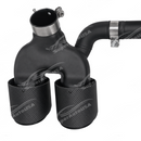 Profile view highlighting the aggressive slanted angle-cut edge design of the VTEN quad exhaust tips