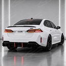 Close-up showing the precision fitment of the wing bases along the G80/G60 trunk lid contours