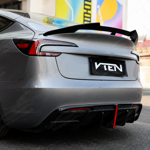 Reflective UV-resistant high-gloss top coat on the SuperAutoUSA VTEN diffuser under direct sunlight