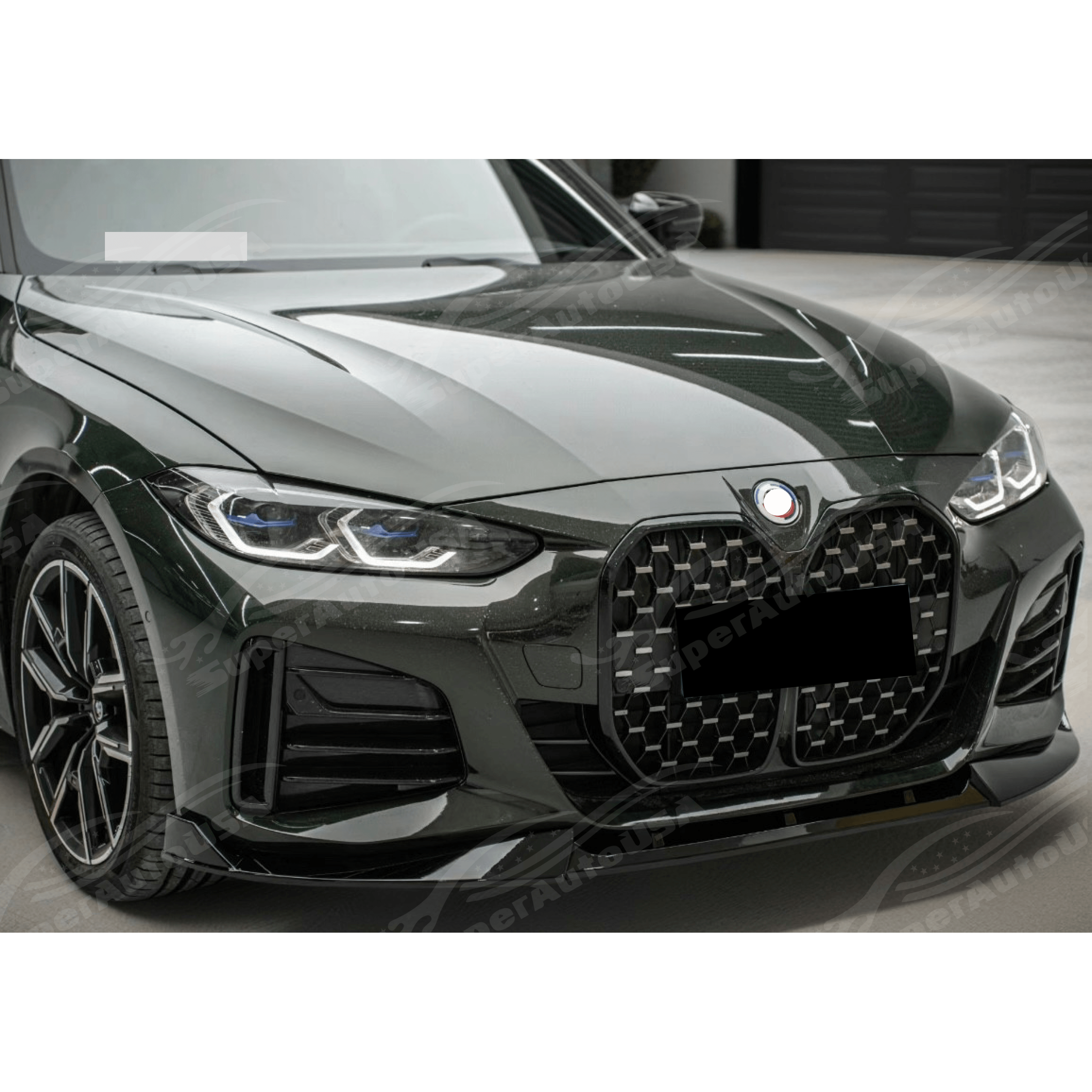 CS Style Carbon Fiber Print Front Lip Spoiler for BMW G22 430i