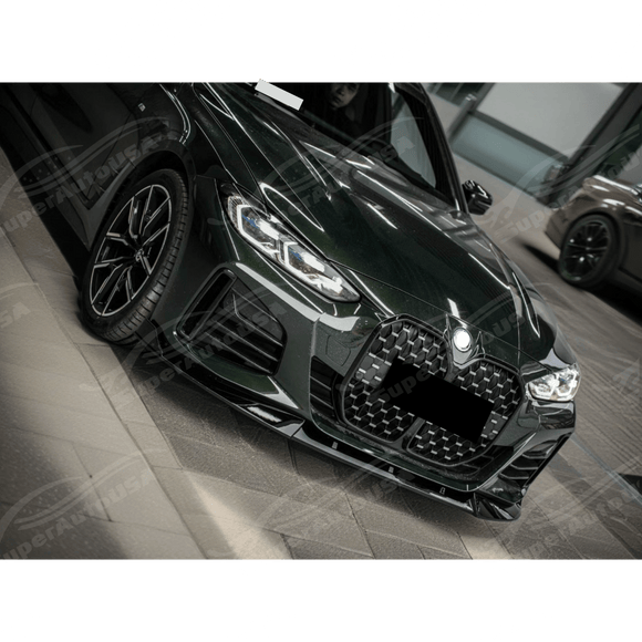 BMW G22 430i CS Style Carbon Fiber Print Front Splitter