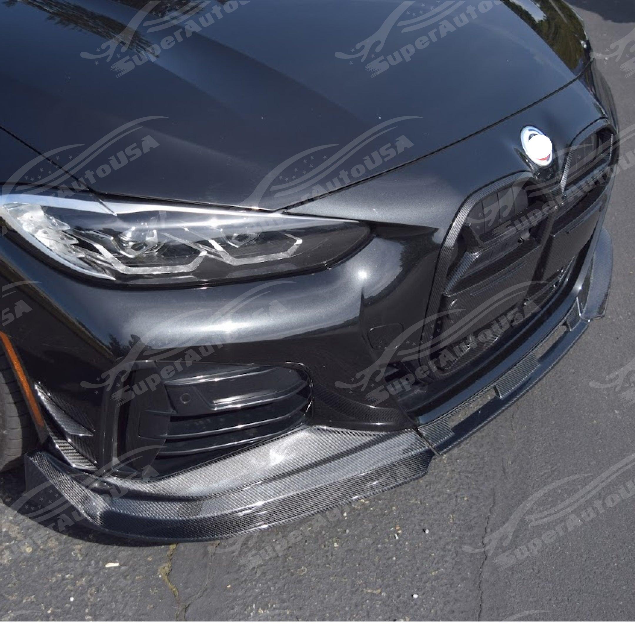 BMW G22 M440i CSL Style Real Carbon Fiber Front Lip Spoiler