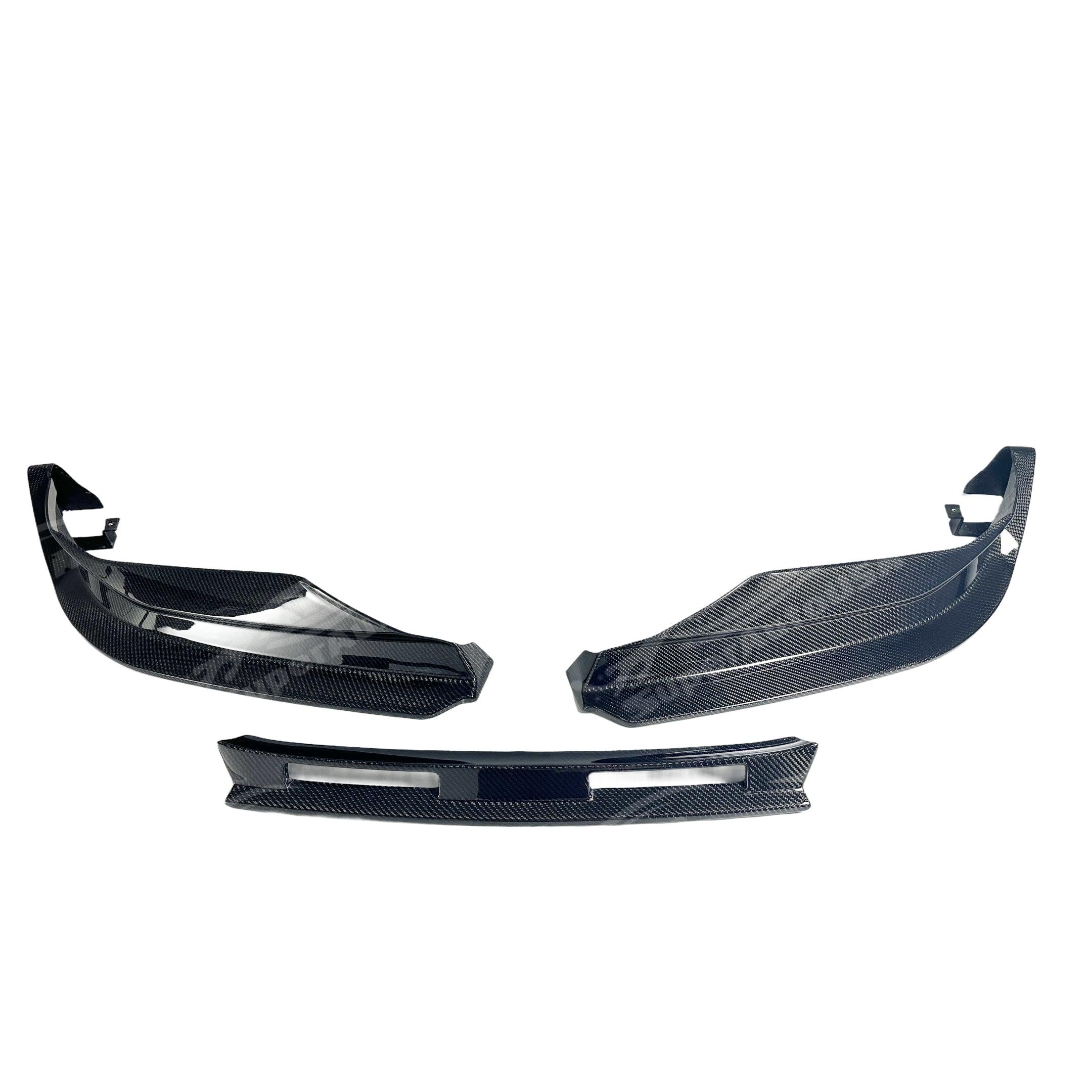 Fits 2021-2025 BMW G22/G23 430i/M440i 4 Series CSL Style Real Carbon Fiber Side Skirt Front Lip