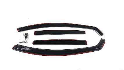 Se adapta a Lexus NX200t NX300h 2015-2021, viseras para ventanas con ventilación en el canal, protectores contra la lluvia, el sol y el viento, deflectores de sombra 