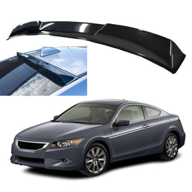 Fits 2008-2012 Honda Accord Coupe Gloss Black Rear Roof Window Visor Spoiler Wing