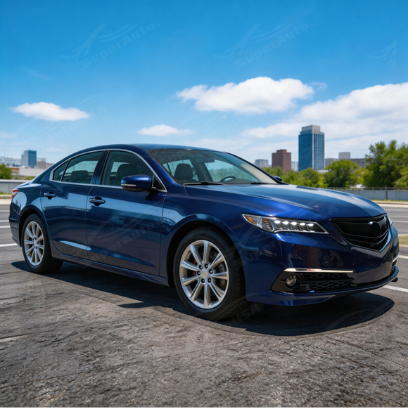 Durable high-impact ABS plastic construction of the SuperAutoUSA Acura TLX replacement grille