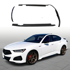 SuperAutoUSA 3-in-1 real carbon fiber full aero kit installed on a 2021 Acura TLX