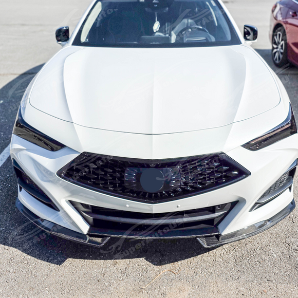 Front splitter on a grey Acura TLX
