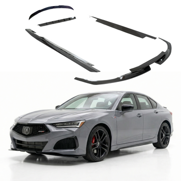 2021-2025 Acura TLX Type S featuring a full real carbon fiber aero kit including front lip and side skirts