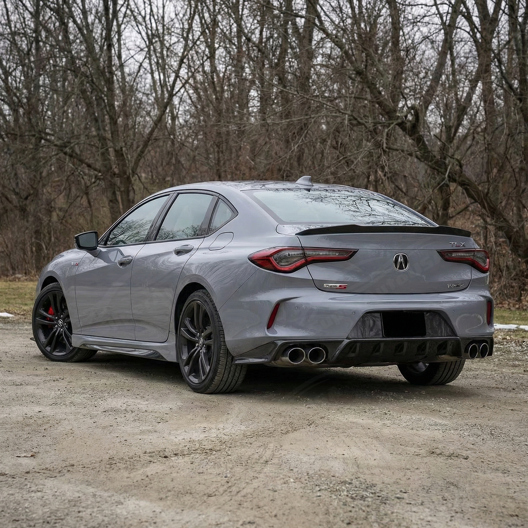 For 2021-2025 Acura TLX Real Carbon Fiber 4-in-1 Full Aero Kit ...