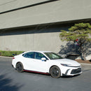 2025 Toyota Camry Side Skirt Extensions Body Kit Gloss Black with Red Trim
