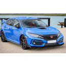 Fit for 2017-2021 Honda Civic Type R FK8 Hatchback Matte Black Carbon Pattern Front Bumper Lip-3