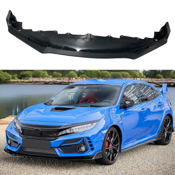 Compatible con el parachoques delantero con diseño de carbono negro mate Honda Civic Type R FK8 Hatchback 2017-2021