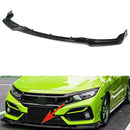 Fits 2017-2021 Honda CIVIC Hatchback Si Front Bumper Lip Spoiler (Carbon Fiber Print)-1