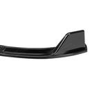 Close-up view showing the mirror-finish gloss black clear coat on the VTEN front bumper lip