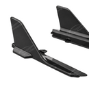 Close-up view showing precision 3D edge alignment along the factory F74 lower rocker panel seam