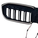 Close-up of the integrated LED light strip and mirror-finish gloss black on the SuperAutoUSA G20 grille